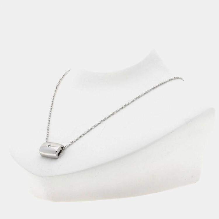 Pre Owned Piaget 18k White Gold Possession Diamond Necklace