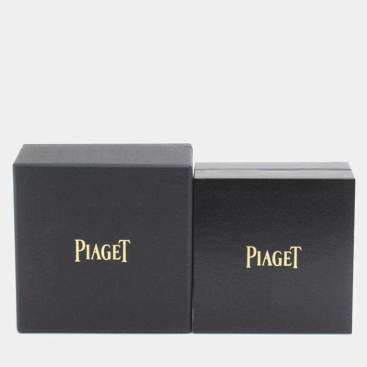 Pre Owned Piaget 18K Rose Gold and Diamond Rose Pendant Necklace