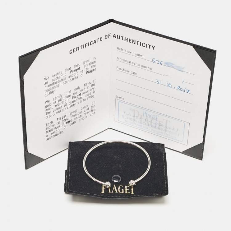 Pre Owned Piaget Possession 18k White Gold Bracelet 16