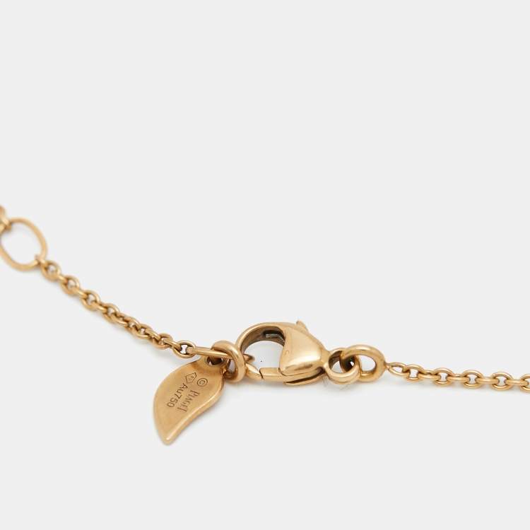 Pre Owned Piaget Rose Diamond Pink Sapphire 18k Rose Gold Bracelet