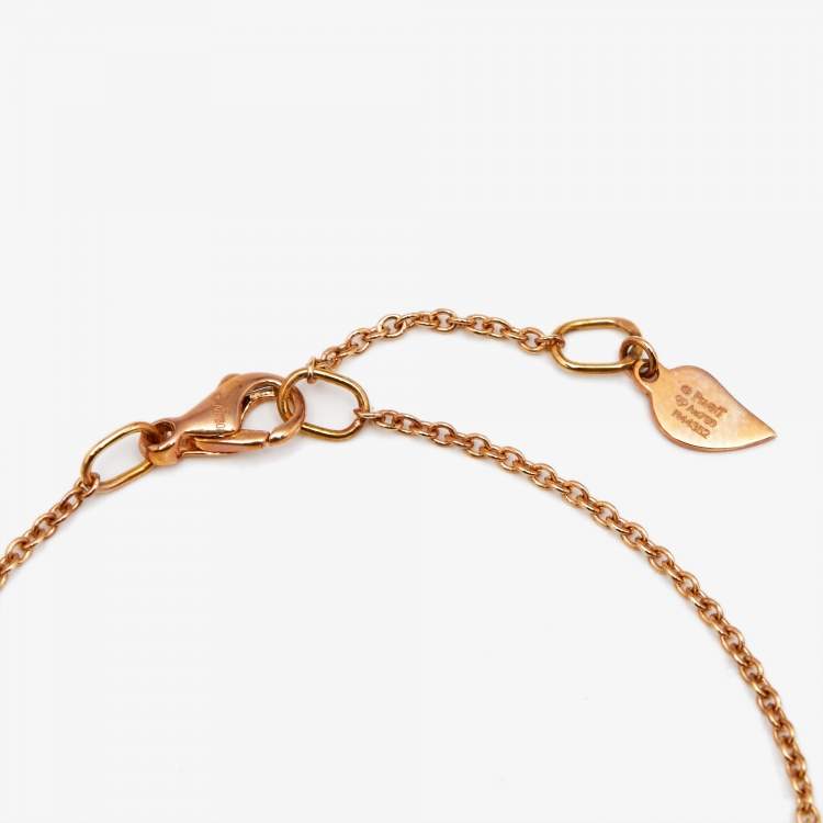 Pre Owned Piaget Rose Diamond 18k Rose Gold Necklace