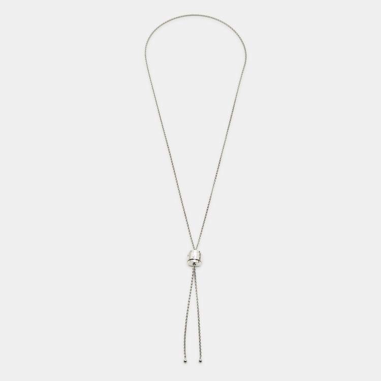 Pre Owned Piaget Possession Diamonds 18k White Gold Necklace