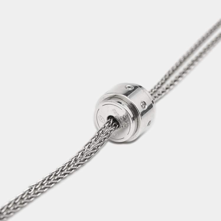 Pre Owned Piaget Possession Diamonds 18k White Gold Necklace