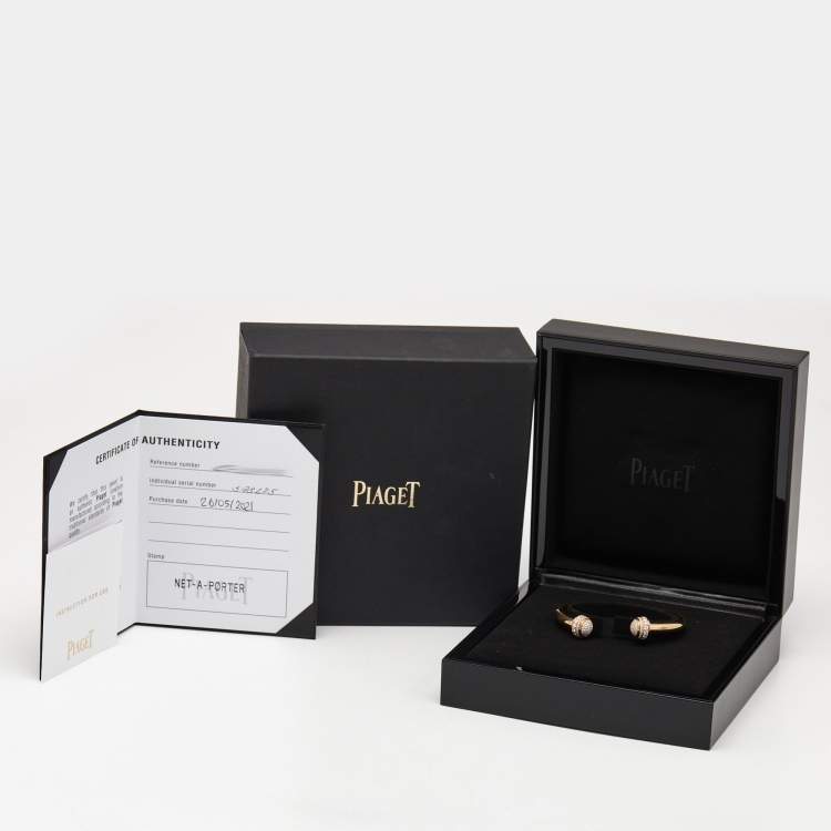 Pre Owned Piaget Possession Diamonds 18k Yellow Gold Bracelet 16