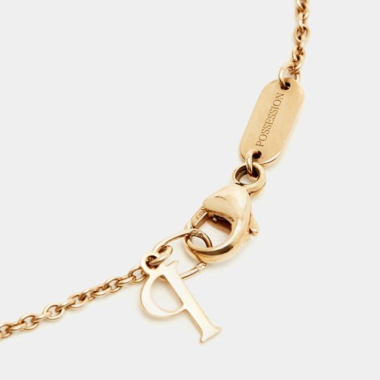 Pre Owned Piaget Possession Onyx  Diamond 18K Rose Gold Bracelet