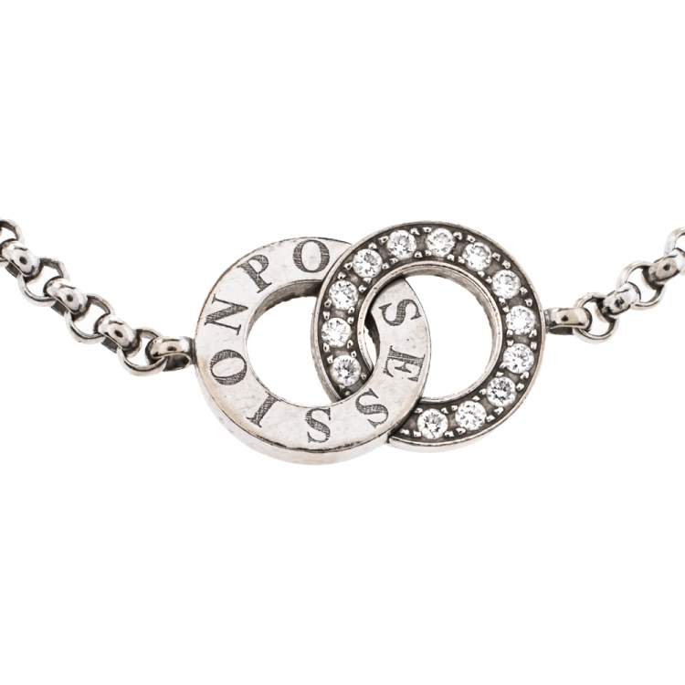 Pre Owned  Piaget Possession Toi & Moi Diamond 18K White Gold Bracelet