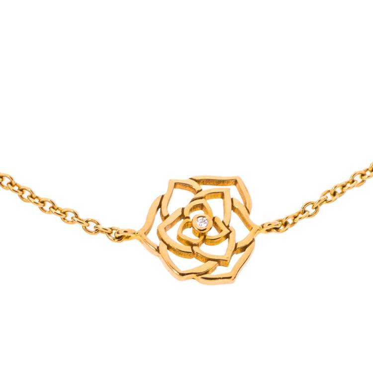 Pre Owned Piaget Rose Diamond 18K Rose Gold Bracelet