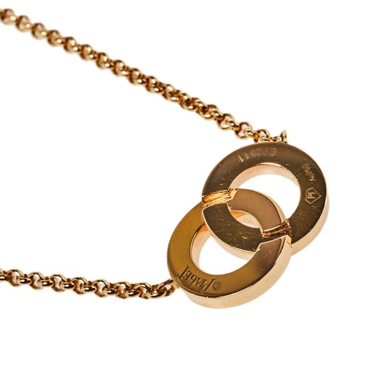 Pre Owned Piaget Possession Toi & Moi Diamond 18K Gold Pendant Necklace