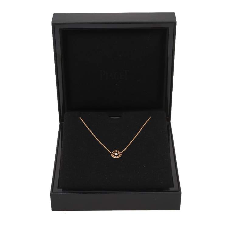 Pre Owned Piaget Possession Diamond 18K Rose Gold Pendant Necklace