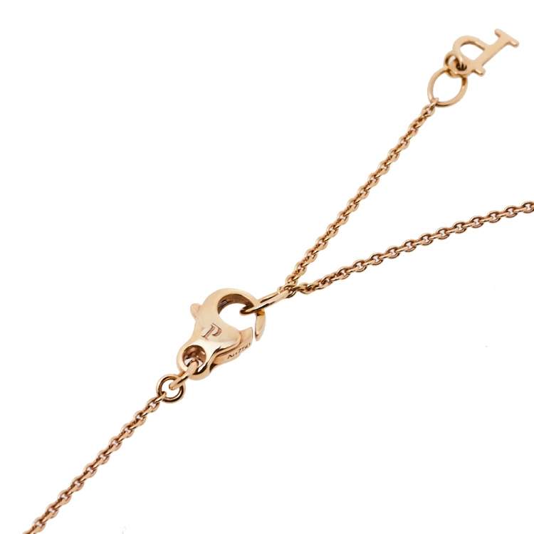 Pre Owned Piaget Possession Diamond 18K Rose Gold Pendant Necklace
