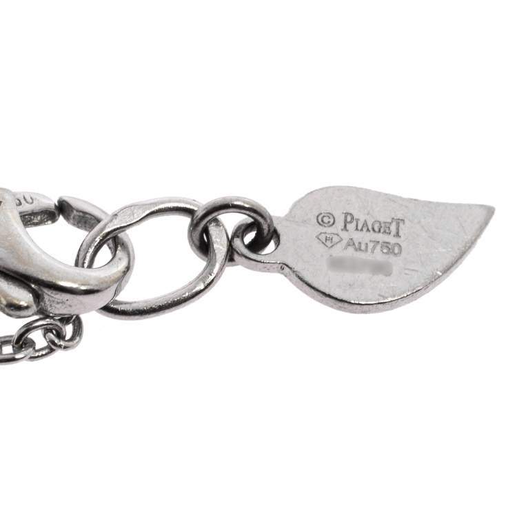 Pre Owned Piaget Rose Diamond 18K White Gold Bracelet