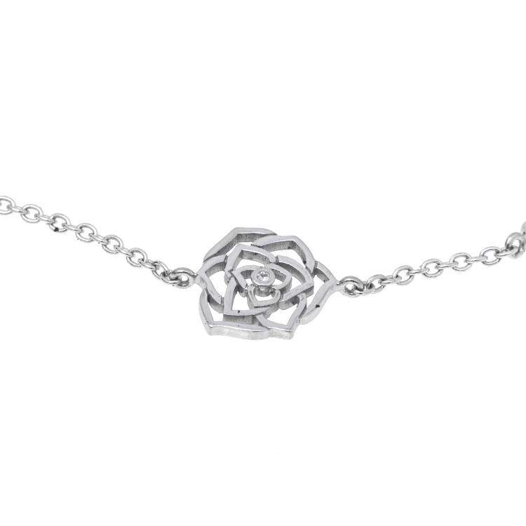 Pre Owned Piaget Rose Diamond 18K White Gold Bracelet