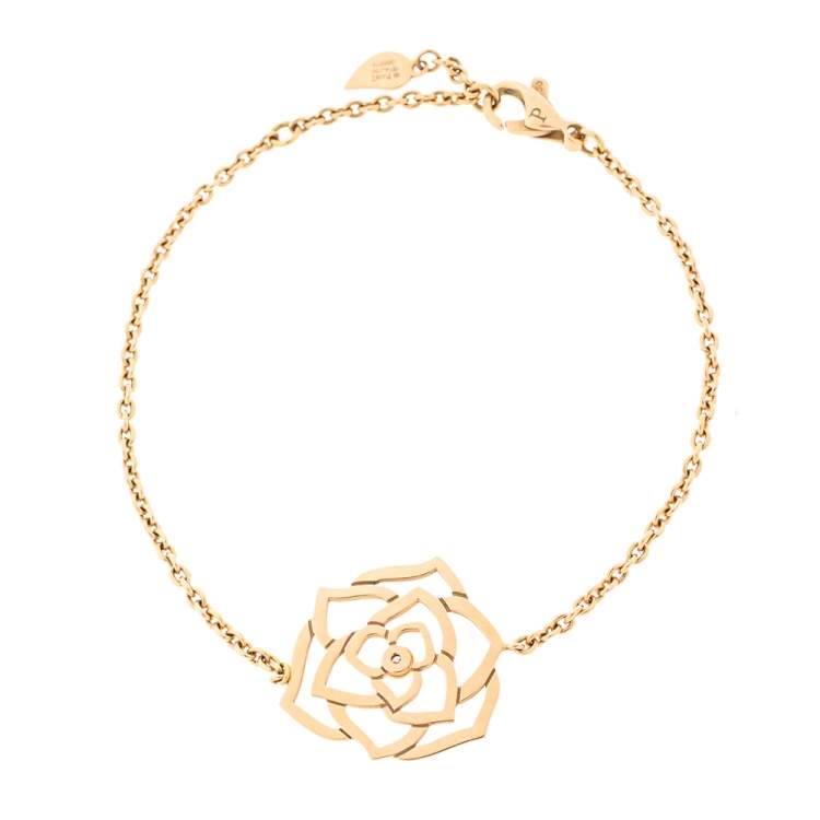 Pre Owned Piaget Rose Diamond 18k Rose Gold Bracelet 