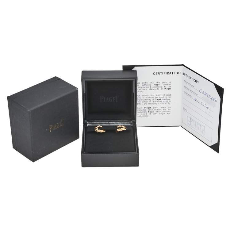 Pre Owned Piaget Rose Diamond 18K Rose Gold Earrings