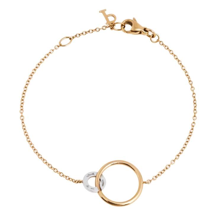 Pre Owned Piaget Possession Toi & Moi Diamond 18k Two Tone Bracelet