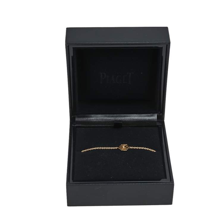 Pre Owned Piaget Rose Diamond 18K Rose Gold Charm Bracelet