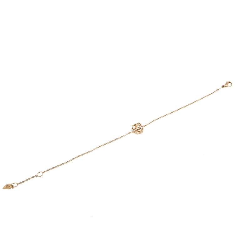 Pre Owned Piaget Rose Diamond 18K Rose Gold Charm Bracelet