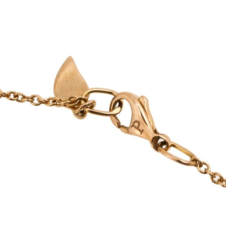 Pre Owned Piaget Rose Diamond 18K Rose Gold Charm Bracelet