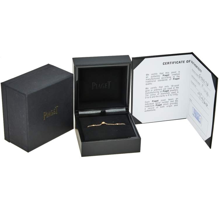 Pre Owned Piaget Possession Diamond 18k Rose Gold Bracelet 