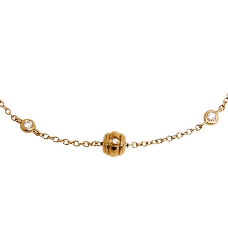 Pre Owned Piaget Possession Diamond 18k Rose Gold Bracelet 