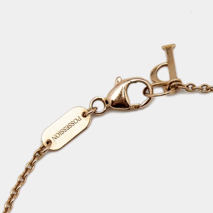 Pre Owned Piaget Possession Turquoise Diamond 18K Rose Gold Bracelet