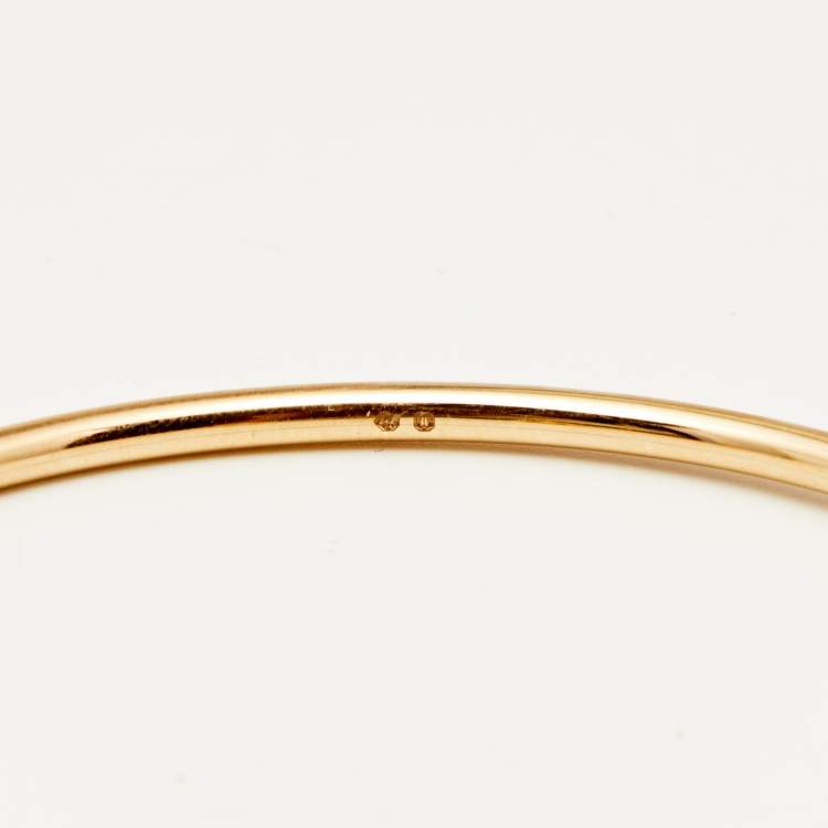 Pre Owned Piaget Possession 18k Rose Gold Open Cuff Bracelet 15