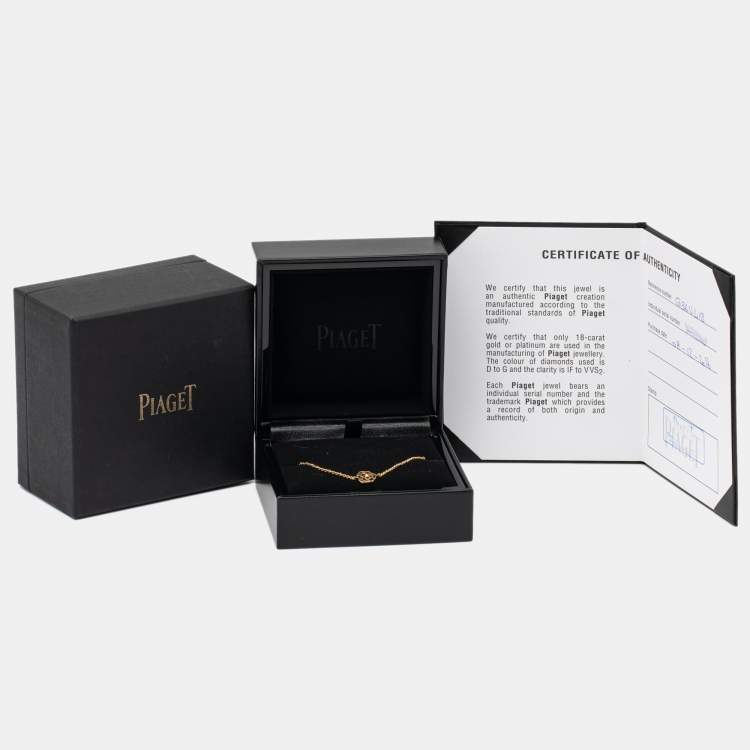 Pre Owned Piaget Rose Diamond 18k Rose Gold Bracelet
