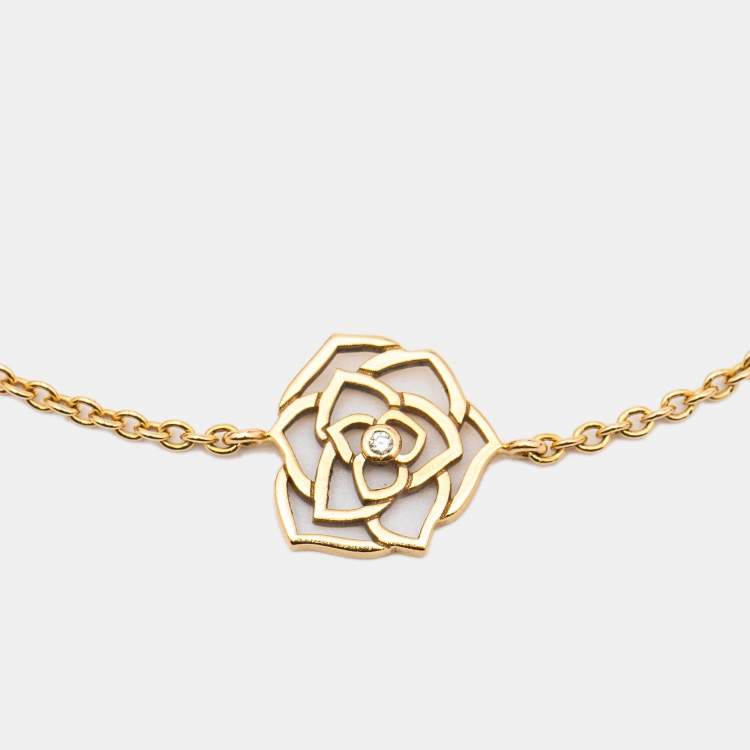 Pre Owned Piaget Rose Diamond 18k Rose Gold Bracelet
