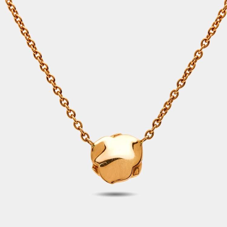 Pre Owned Piaget Rose Diamond 18k Rose Gold Necklace