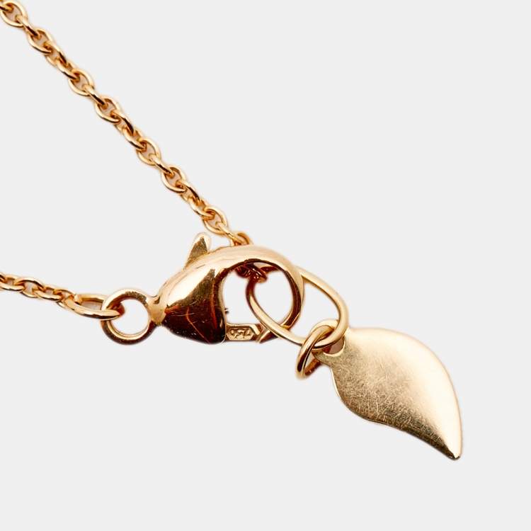 Pre Owned Piaget Rose Diamond 18k Rose Gold Necklace