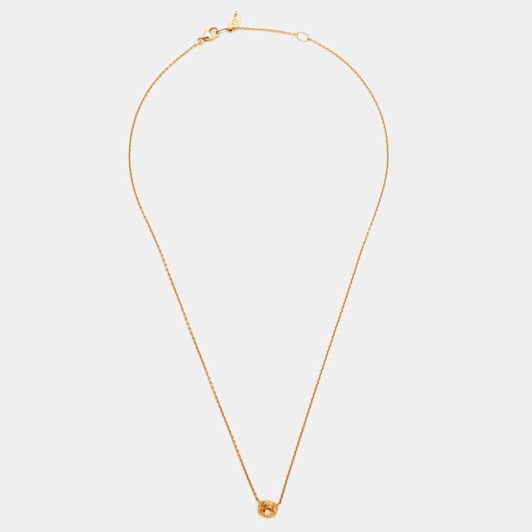 Pre Owned Piaget Rose Diamond 18k Rose Gold Necklace