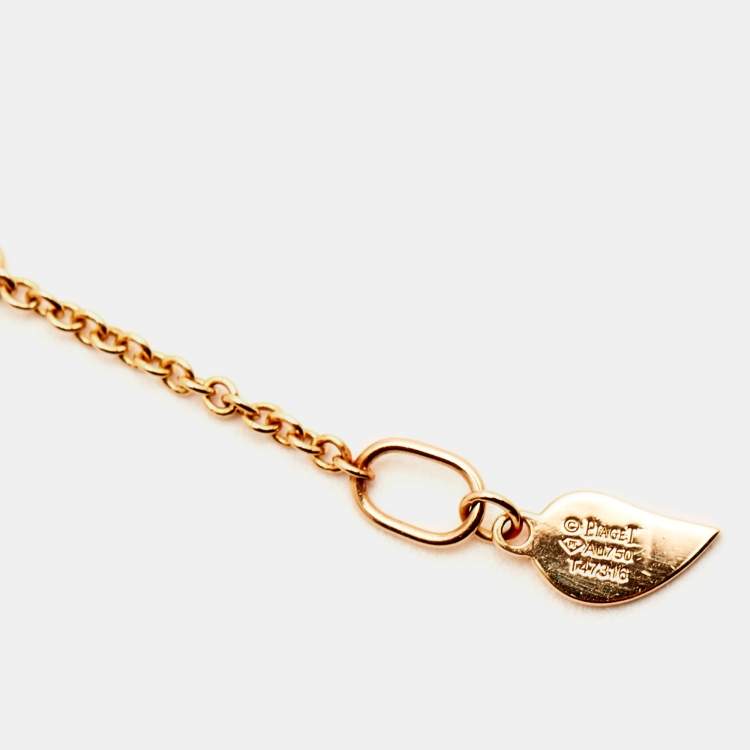 Pre Owned Piaget Rose Diamond 18k Rose Gold Bracelet