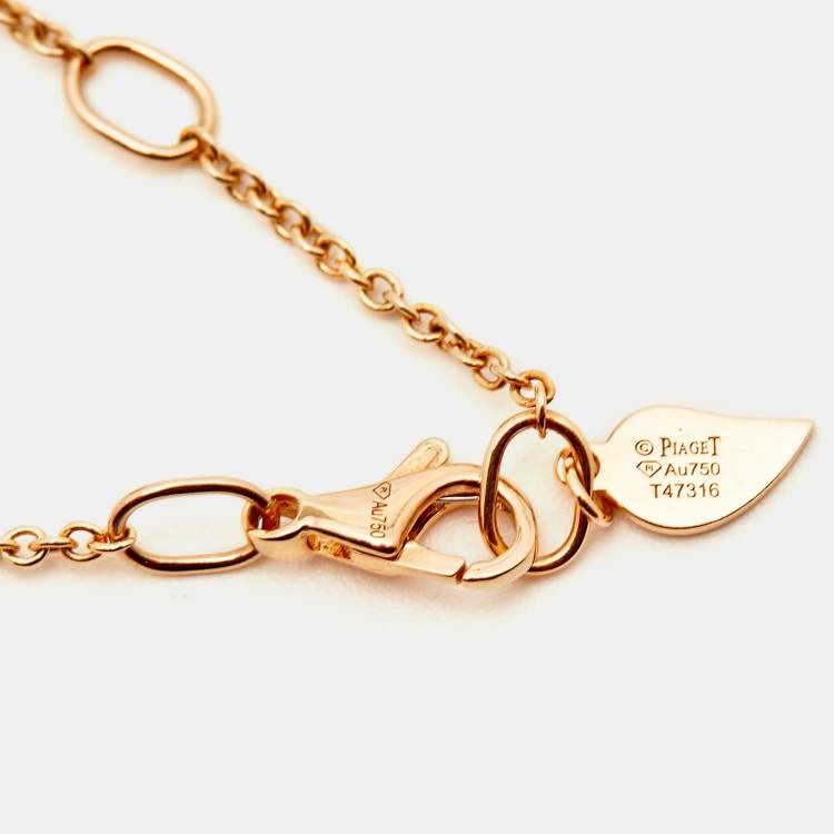 Pre Owned Piaget Rose Diamond 18k Rose Gold Bracelet