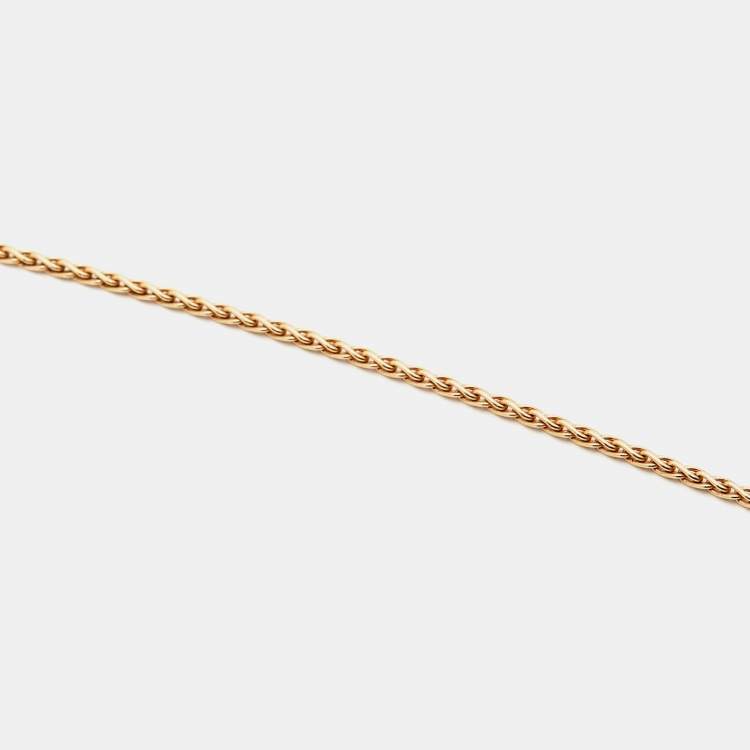Pre Owned Piaget Possession Onyx Diamond 18k Rose Gold Long Necklace