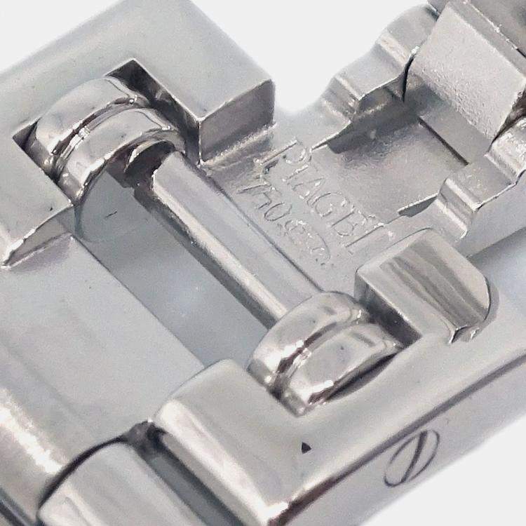 Pre Owned Piaget Dancer 5964AK81 Quartz Silver 18k White Gold Women's Wristwatch 19 mm