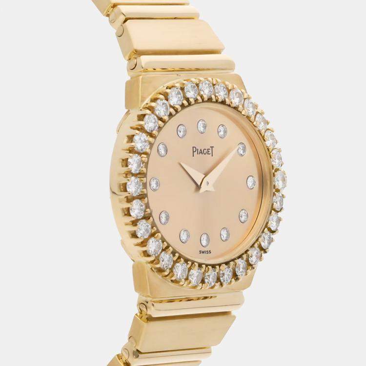 Pre Owned Pre-Owned Piaget Vintage 15804C701 Quartz 27 mm x24 mm