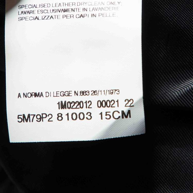 Pre Owned Pierre Balmain Black Leather Studded Biker Jacket M