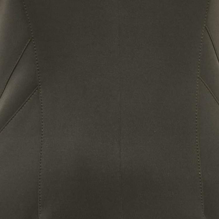 مملوكة مسبقًا Pierre Balmain Black Jersey and Mesh V-Neck Bodycon Dress M