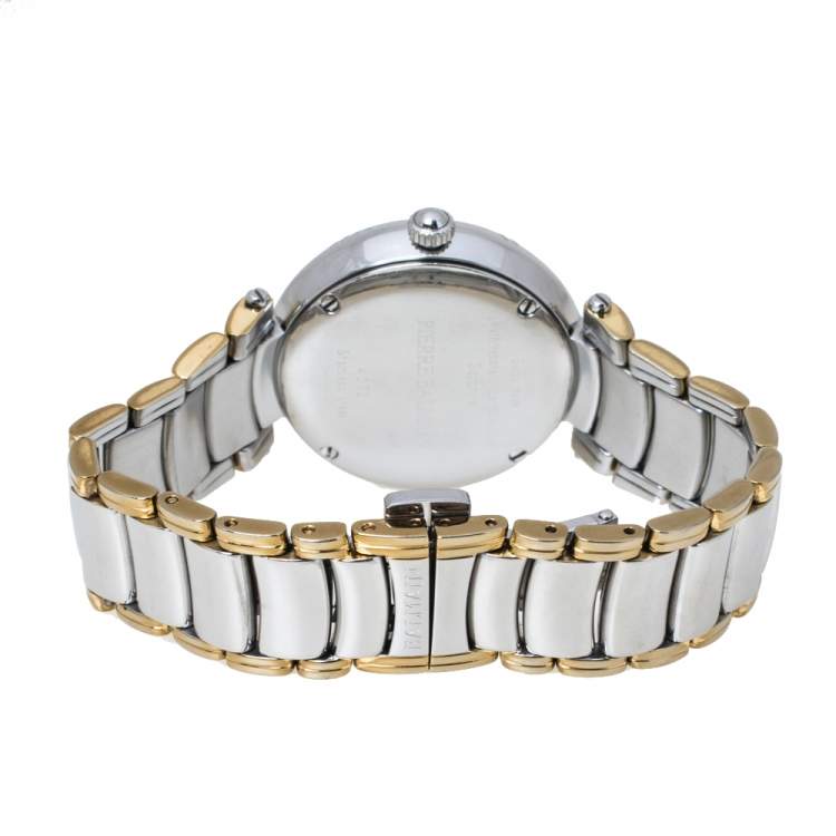 Pre Owned Balmain Silver Two Tone Stainless Steel Classica Lady Downtown 4072 Women's Wristwatch 35 mm