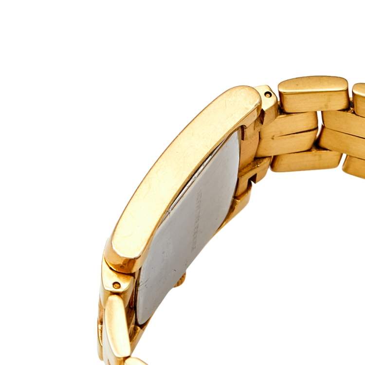 Pre Owned Pierre Balmain Yellow Silver Gold Plated Stainless Steel 3000 Women's Wristwatch 25 mm