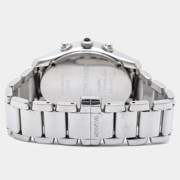 Pre Owned Balmain Silver Stainless Steel 5471 Women's Wristwatch 33 mm