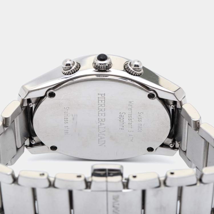 Pre Owned Balmain Silver Stainless Steel 5471 Women's Wristwatch 33 mm