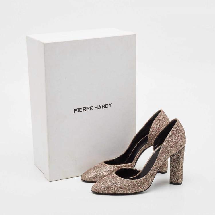Pre Owned Pierre Hardy Multicolor Glitter D'orsay Pumps Size 37