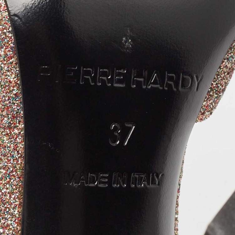 Pre Owned Pierre Hardy Multicolor Glitter D'orsay Pumps Size 37