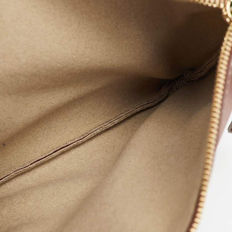 Pre Owned Polene Brown Leather Cyme Mini Tote