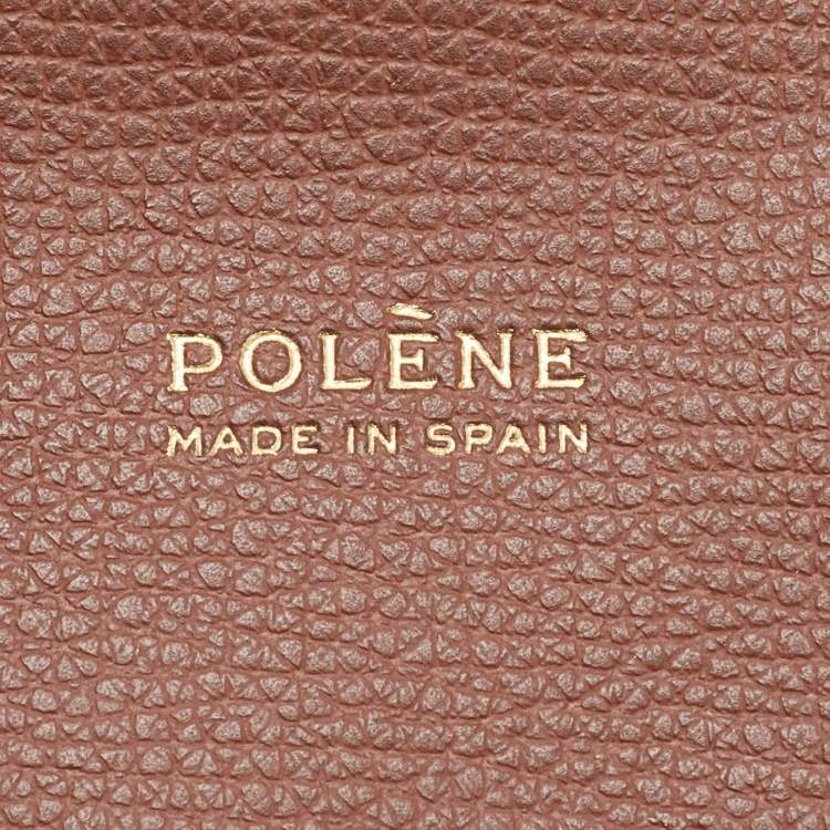 Pre Owned Polene Brown Leather Cyme Mini Tote