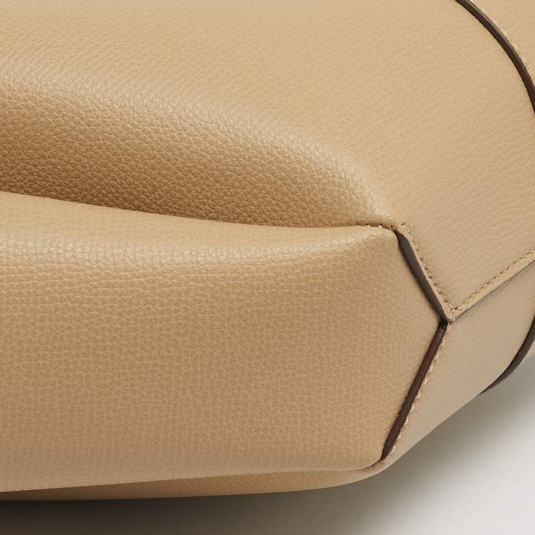 Pre Owned Polène Cyme Mini Beige Leather Tote