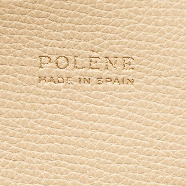 Pre Owned Polène Cyme Mini Beige Leather Tote