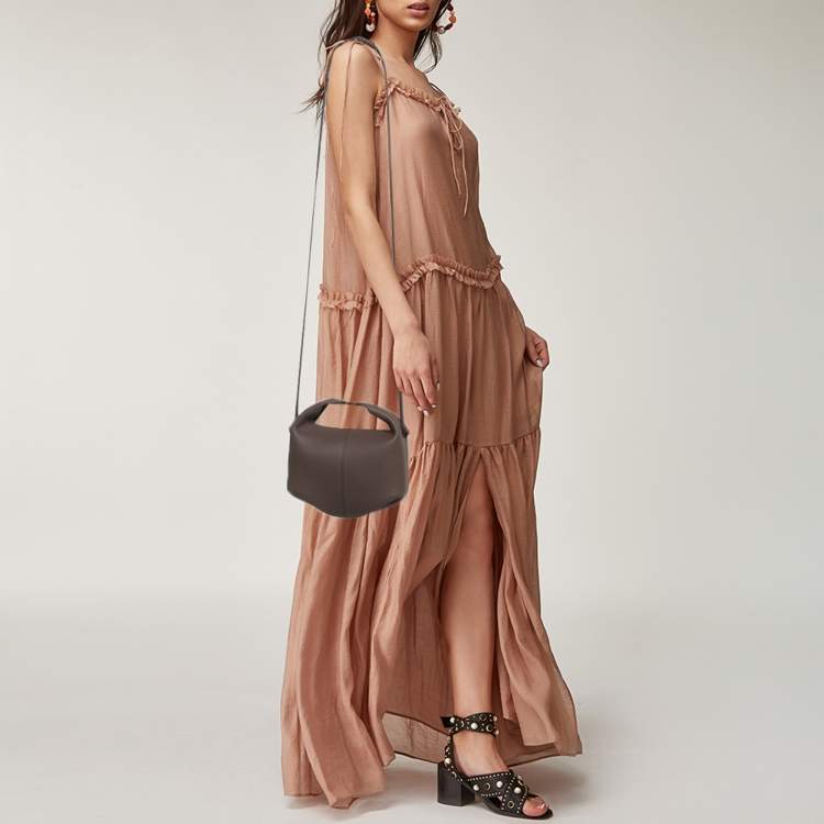 Pre Owned Polène Béri Brown Leather Crossbody Bag