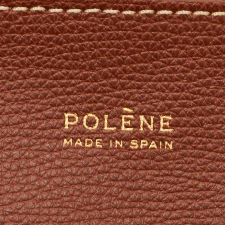 Pre Owned Polène Cyme Mini Tan Leather Tote